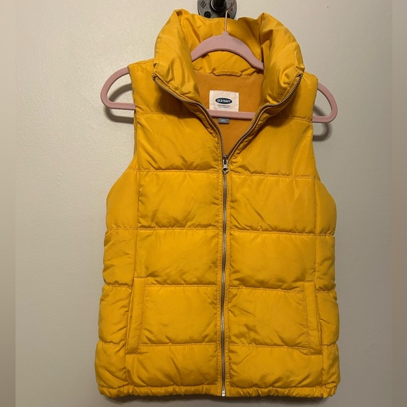 Old Navy Jackets & Blazers - Old Navy Mustard Puffer Vest